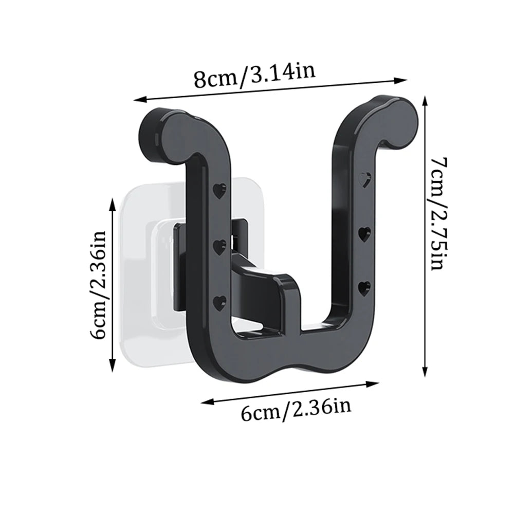 Slipper Rack, 3PCS Waterproof U-Shape Wall Mounted Shoe Rack, Self Adhesive Wall Hanging Shoe Rack, Space-Saving Shoe Hanger for