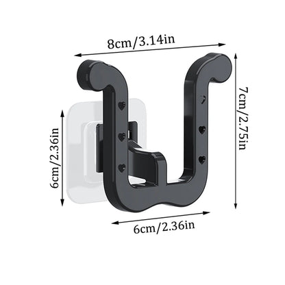 Slipper Rack, 3PCS Waterproof U-Shape Wall Mounted Shoe Rack, Self Adhesive Wall Hanging Shoe Rack, Space-Saving Shoe Hanger for