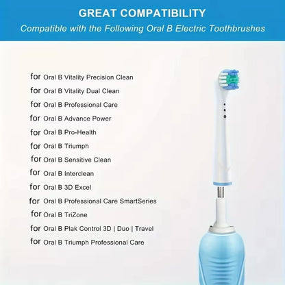 4/12/16Pcs Replacement Toothbrush Heads Compatible with Oral-B Braun Professional Electric Toothbrush Heads Brush Heads
