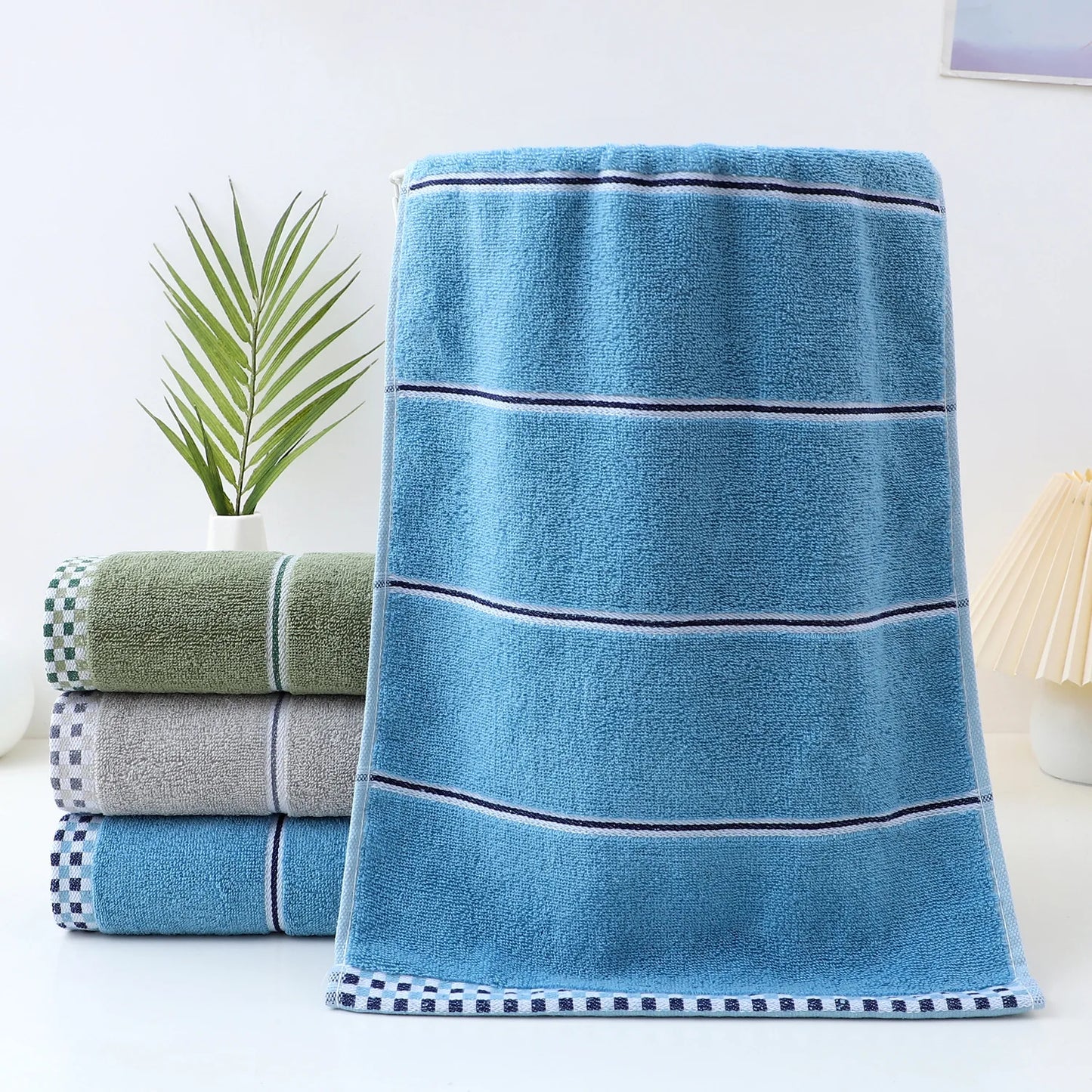 Class a All-Cotton Thickened Absorbent Jacquard Skin-Friendly Face Towel Bath Pure Cotton Adult Towel