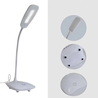 LED Desktop Desk Lamp USB Rechargeable Lighting Eye Protection Room Night Light Bedroom Bedside Student Reading Lamp