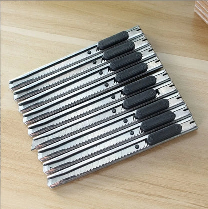 15pcs Stainless Steel Portable Utility Knife Retractable Utility Knife   Hobby Knife Box Cutter Perfect For Cutting At Home