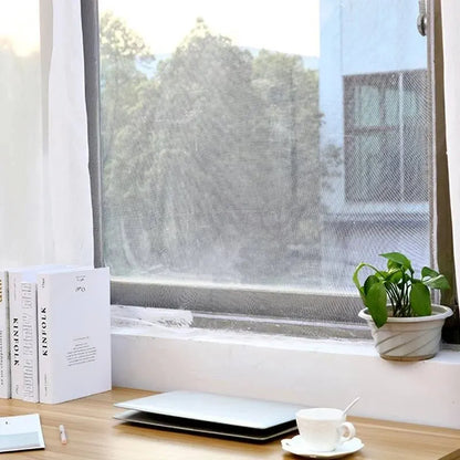 1pcs Self Adhesive Invisible Screens Summer Anti-mosquito and Insect Screens Simple Operation White Screens