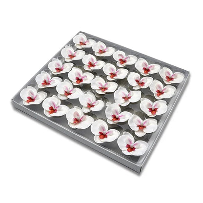 High QualityButterfly Orchid Head Phalaenopsis Artificial Flower Wedding Bouquet DIY Gift Box Party Home Decor  Fragrant Flower