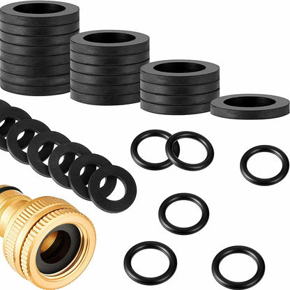 10Pcs Rubber Ring Flat Gasket Sealing Ring Flexible Pipe Bath Bathroom Shower Hose Washers Rubber Seals For Shower Head Hose