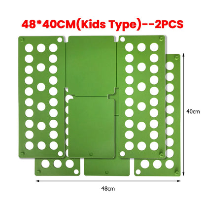 Plastic Folding Clothes Board Easy and Fast Kids Laundry Folder Folding Shirt Board Home Storage Tools for Quick Folding Clothes