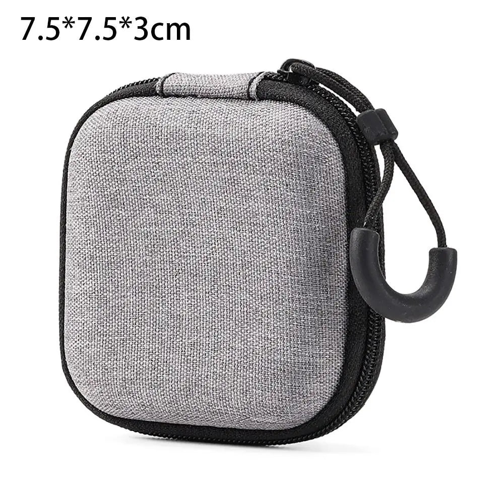 1Pcs Mini EVA Storage Bag Pouch Carrying Bag Zipper Earphone Case For Airpod Earphone/Phone/Charging Cable Digital Accessories