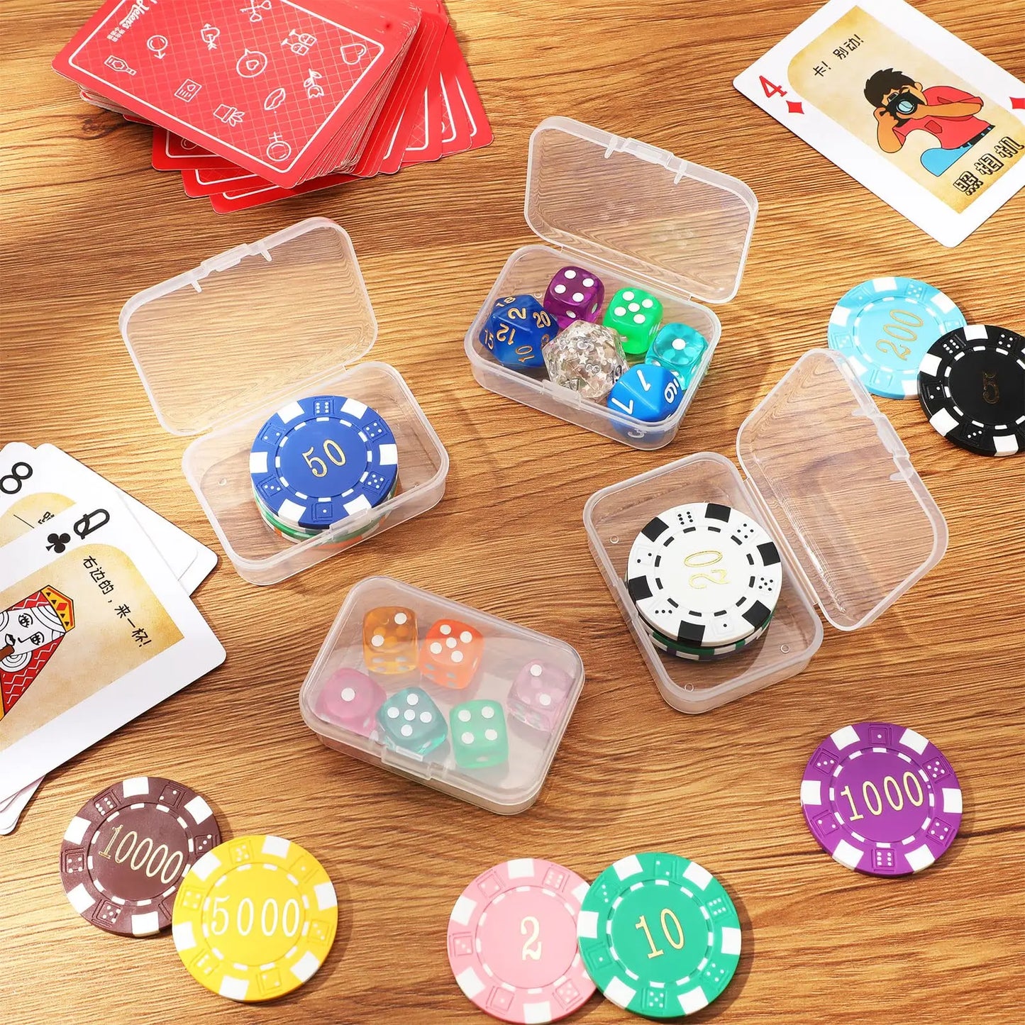 5Pcs/10Pcs PP Storage Box Mini Transparent Plastic Case Container Square Rectangle Packaging Box for Jewellry Beads Small Items