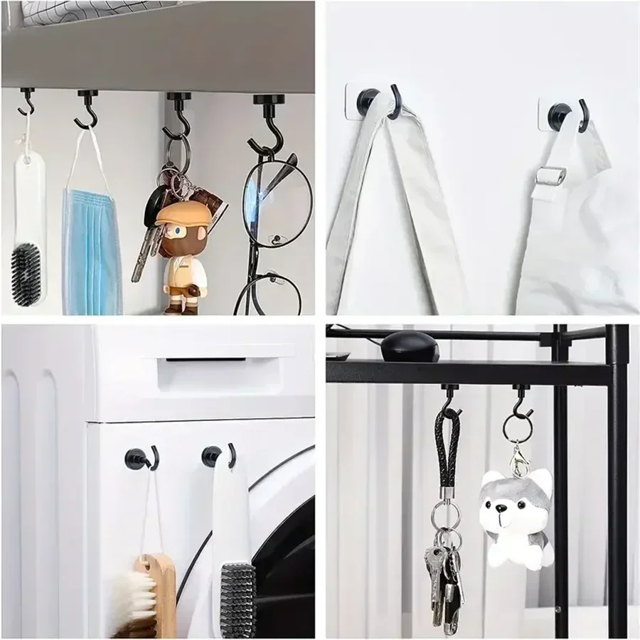 Black Magnetic Hooks, 25Lbs Strong Heavy Duty Cruise Magnet S-Hooks for  Hanging, Cabins, Grill, Kitchen, Garage, Workplac