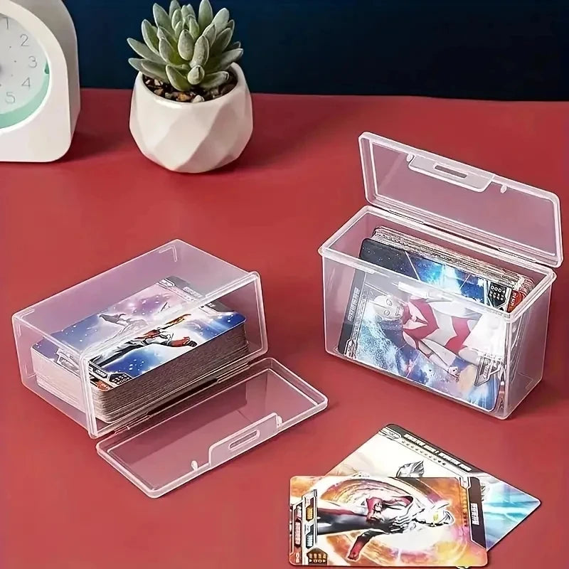 1/3/4pcs Playing Card Box, Clear Deck Case, Two Poker Images Can Be Placed (NO Cards) Christmas, Halloween, Thanksgiving Gift