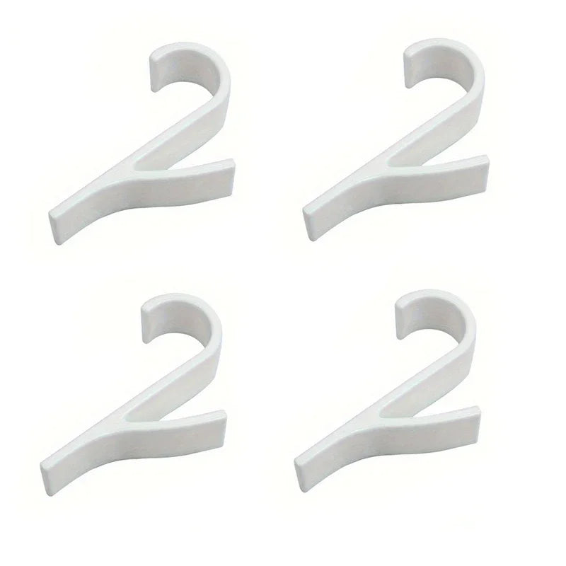 2-6pcs Multi-Purpose Radiator Towel Hangers Coat Clothes Scarf Rack Bath Hook - Metal over Door Or Wall Mounted