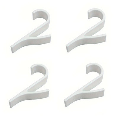 2-6pcs Multi-Purpose Radiator Towel Hangers Coat Clothes Scarf Rack Bath Hook - Metal over Door Or Wall Mounted