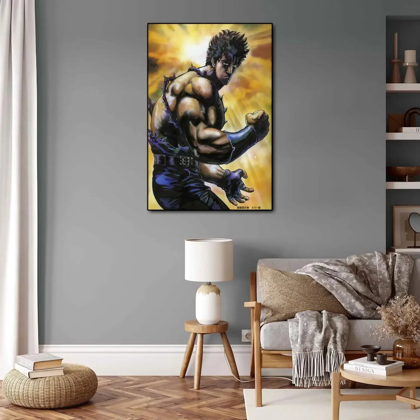 Hokuto No Ken Anime Video Game Canvas Painting Art Poster and Wall Art Picture Print Modern Family Bedroom Home Decor Posters