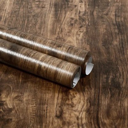 Vinyl Self-adhesive Waterproof Wood Wallpapers Wall Stickers for Wall in Rolls Furniture Renovation Film Bedroom Home Decor PVC