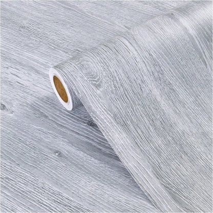 55cm Wide Self Adhesive Wood Grain Vinyl Wallpaper - Waterproof Home Decor Stickers for Door Wardrobe Cupboard Table Furniture