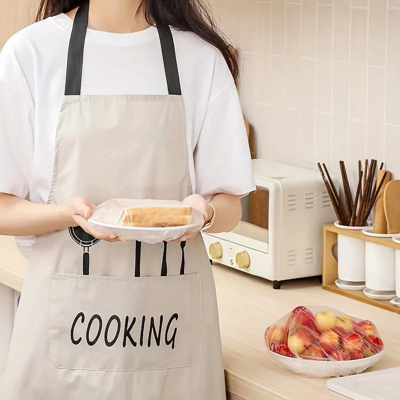 100pcs Disposable Fresh-keeping Film Cover No Odor Household Food Grade Fresh-keeping Bowl Cover PE Fresh-keeping Film