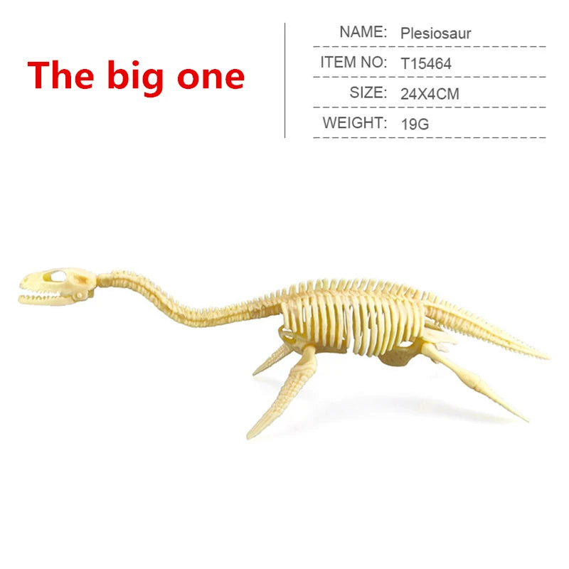 12pcs/set Jurassic Dinosaurs Skeleton Model Archaeology Tyrannosaurus Pterosaur Home Decor Toys For Children Christmas Gifts