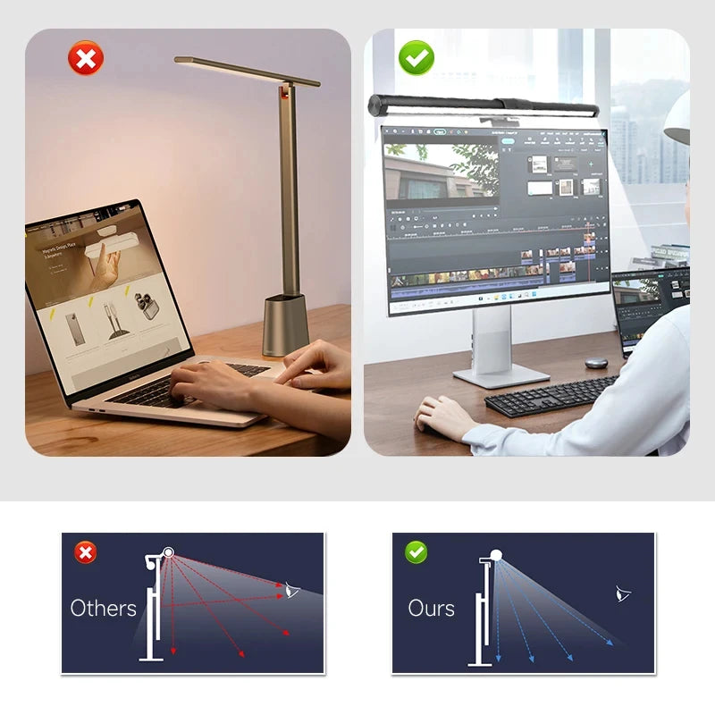 RGB Displays Monitor Light Bar Strip Eye Care Lighting Work Game Learning Reading Dimming Table Light Strip RGB Atmosphere Lamp