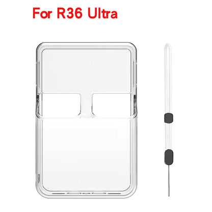 TOFON Transparent protective case For R36 Ultra game console storage bag EVA shell resistant  scratch resistant screen film