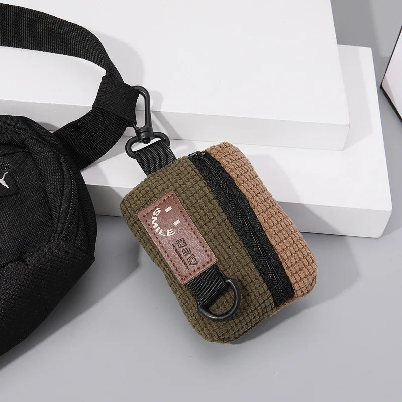 1pc Cycling Backpack, Headphone Bag, Portable Storage, Sports Bag, Universal Bag, Pendant, Trendy Tag, Neck Hanging Bag