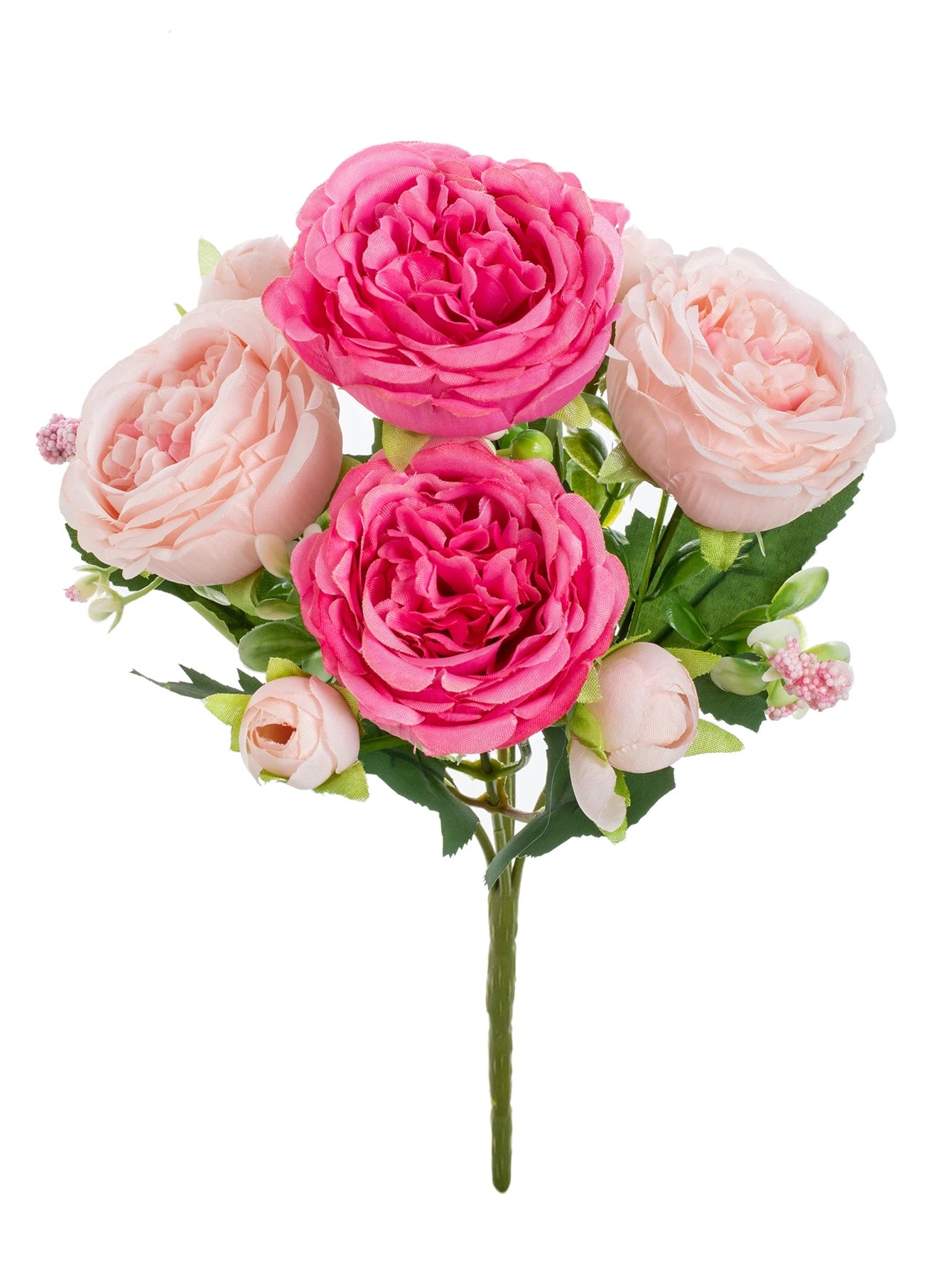 1 Bundle 5 Forks 9 Heads Artificial Peony Bouquet Home Decor Wedding Diy Festival Outdoor Furnishings Scrapbooking Bonsai Gifts