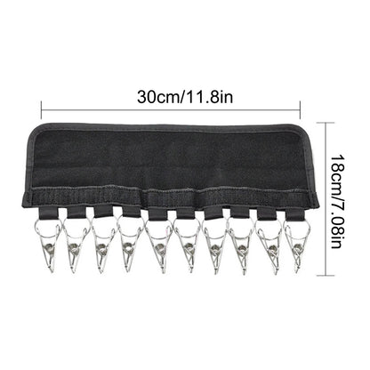 10-Clip Multifunctional Coat And Hat Clip Self-Adhesive Portable Home Perforation-Free Velcro Storage Clothes