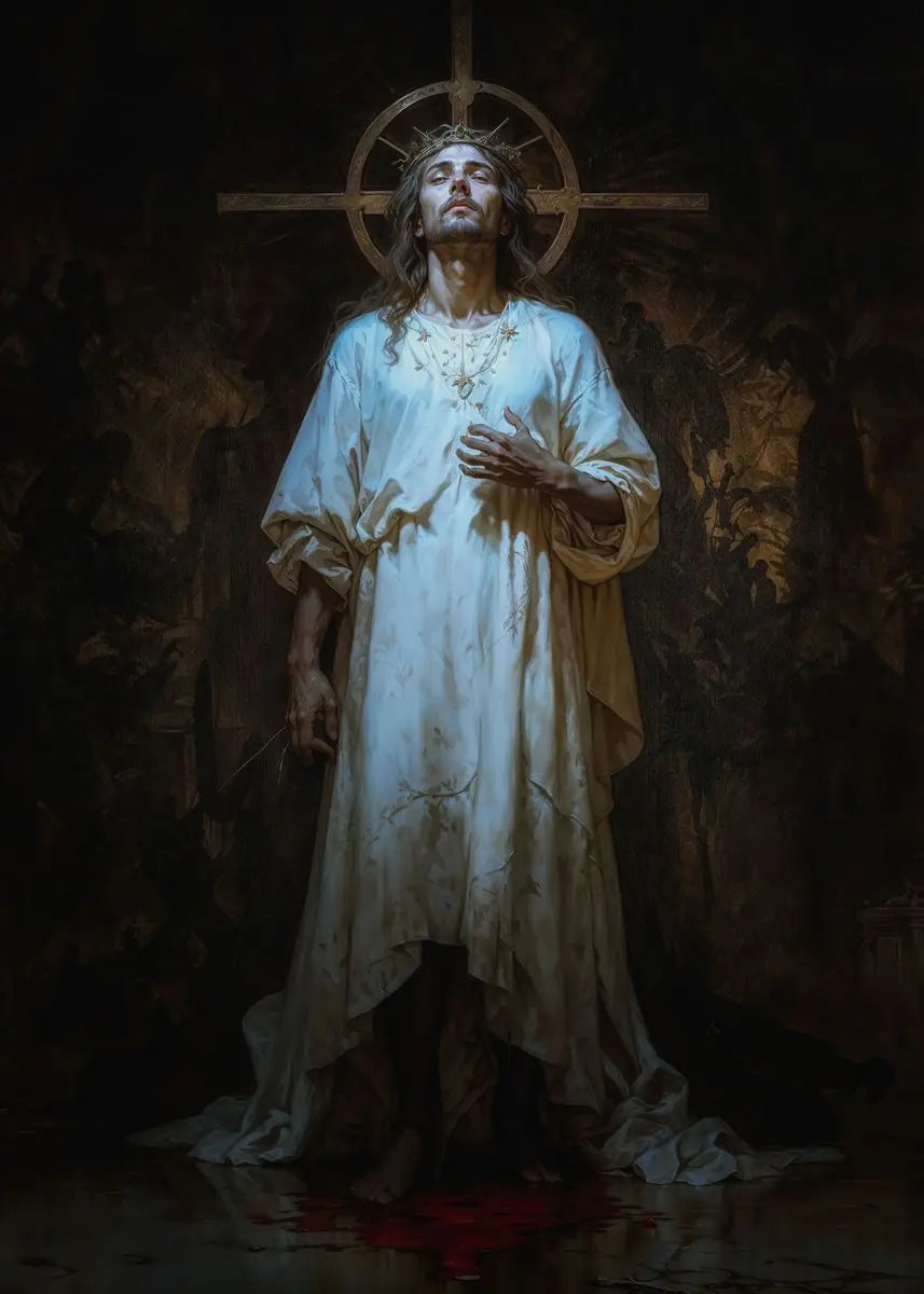 Retro Religion Jesus Walking On Water Lost Lamb Classic Posters Prints Canvas Painting Wall Art Picture Living Room Home Decor