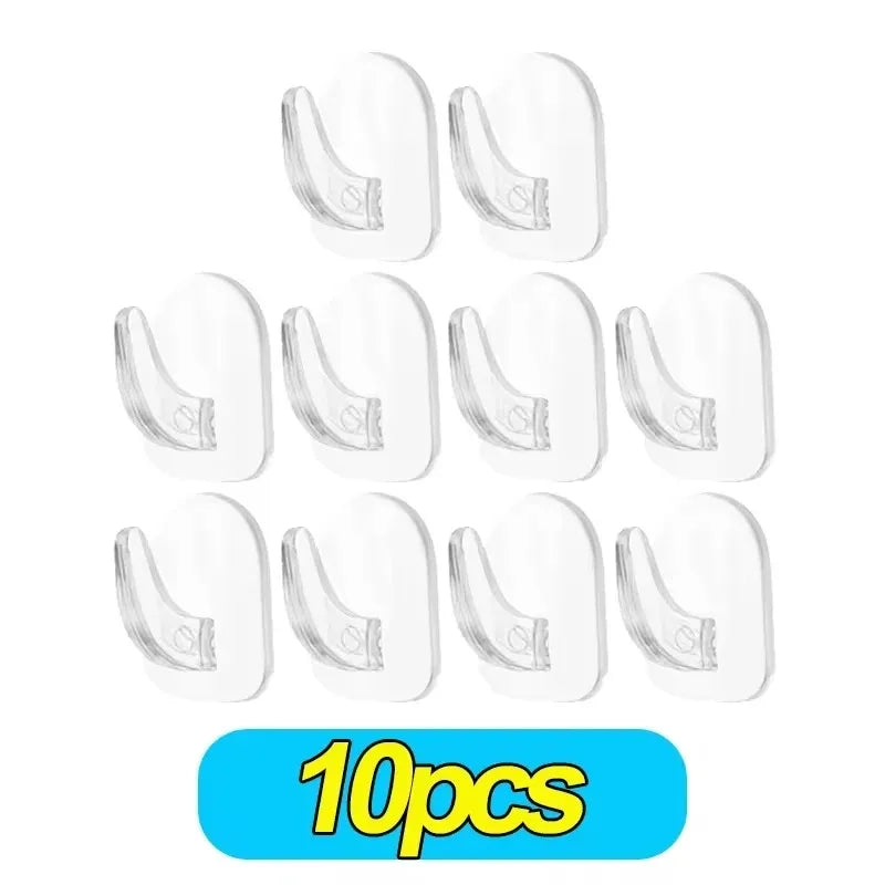 Transparent Mini Small Hooks Household Load-bearing Adhesive Hooks Without Punching Kitchen Waterproof Hook Multifunctional Hook