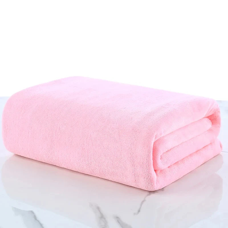 A big towel Beauty salon adult thickening large bath towels that soft absorb water do not shed hair multi-purpose micrmicrofiber