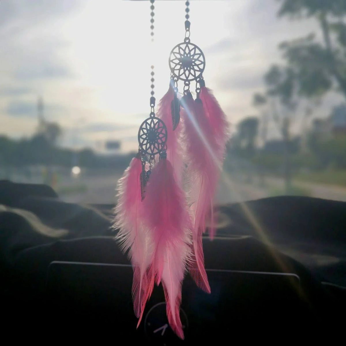1/2pcs Car Interior Accessories Dream Catcher Multi Color Car Interior Rearview Mirror Hangings Lucky Car Ornament Decor