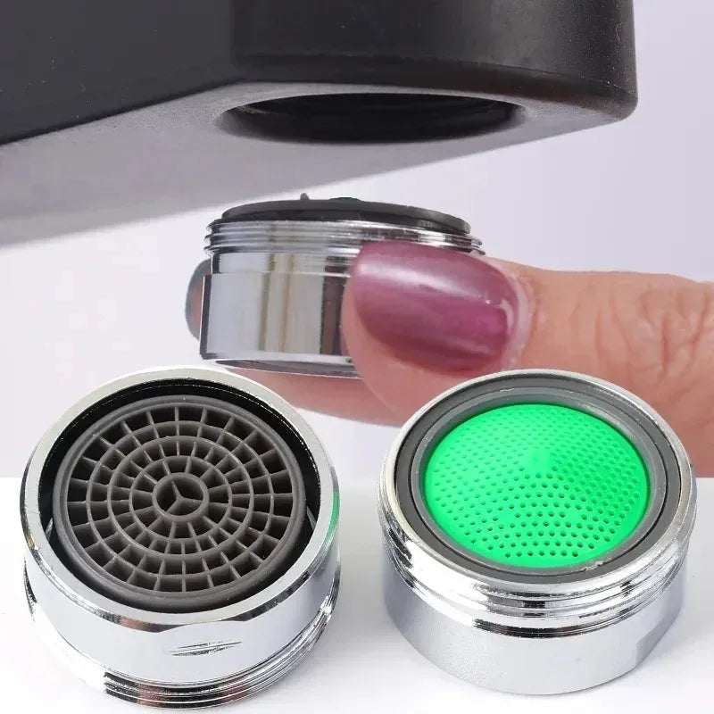 3pcs Brass Water Saving Faucet Tap Aerator Replaceable Filter Mixed Nozzle 24mm Thread Bathroom Faucet Bubbler Bathroom Parts