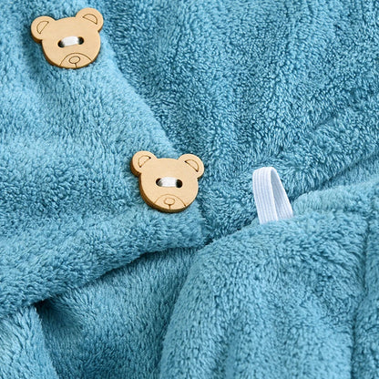 1pc Soft Quick-Dry Hair Towel  - Absorbent Hair Drying Wrap for Women Girls, Bathroom Essential Hair Hat