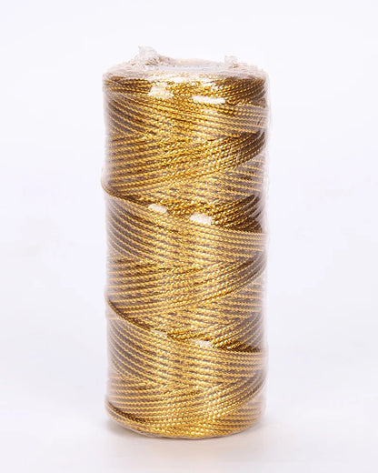 1.5mm 100m Rope Gold Silver Cord Gift Packaging String For Jewelry Making Lanyard Thread Cord DIY Bracelet Christmas Home Decor