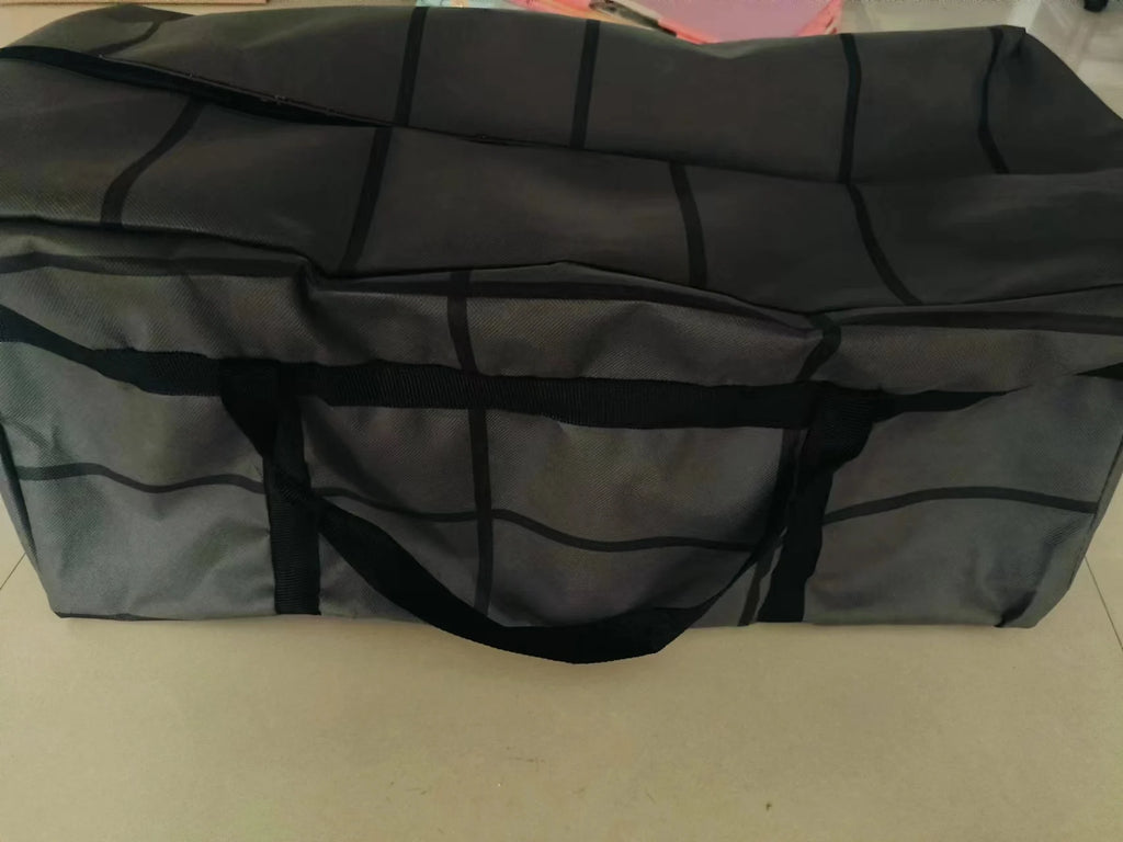 1PC Large Capacity and Super Load-bearing Black Composite Material Storage Bag, Dustproof and Moisture-proof with Zipper