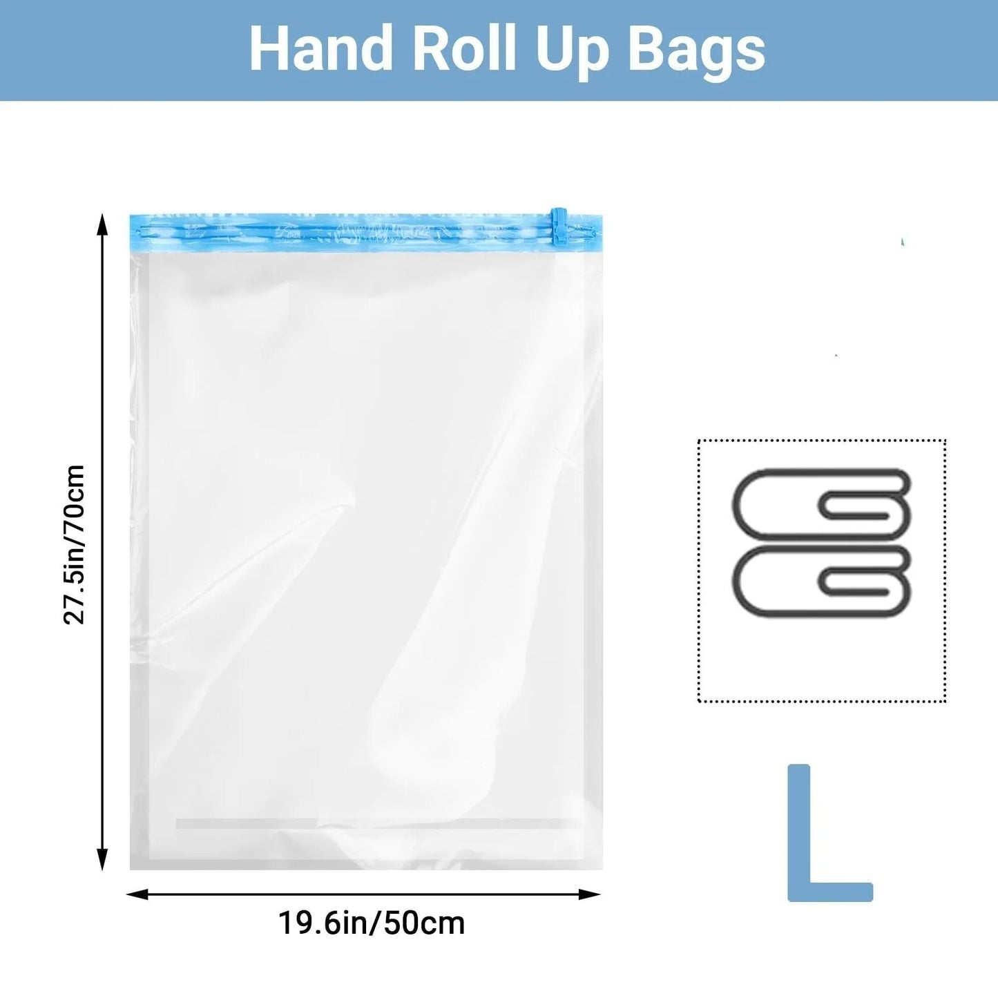 Roll Up Travel Space Saver Storage Bags for Luggage Clothes Cruise Ship Essentials Home Packing-Organizer