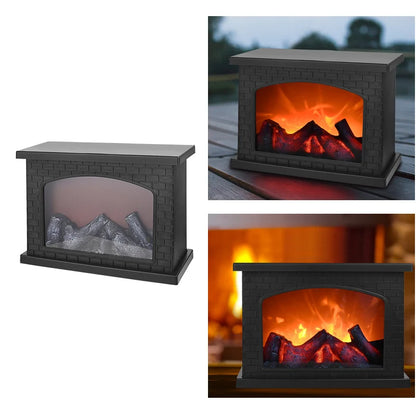 Christmas Fireplace Flame Light Charcoal Style LED Table Lights Lamp for Holiday Winter Gift Party Warm Home Decor Led Lights