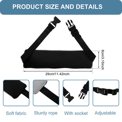 2Pcs Head Support Strap Adjustable Travel Pillow Airplanes Neck Support Band Portable Cars Seat Sleep Aid Head Fixed Strap