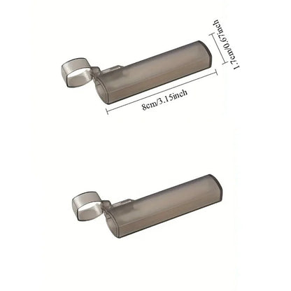 Portable Toothpick Case 1/2pcs Plastic Kitchen Restaurant Supplies for Outdoor Travel Transparent Clear Toothpick Storage Case
