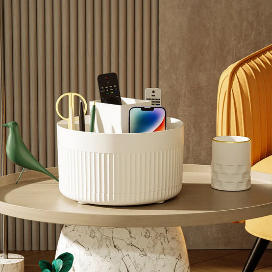 Desktop rotating storage box, makeup brush storage cylinder, cosmetics shelf, table dresser eye shadow brush pen cylinder
