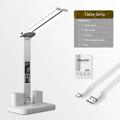 Eye Protection Table Lamp LED Rechargeable Dimmable Wireless Folding Desk Lamp Night Light For Children Study Reading Room Decor