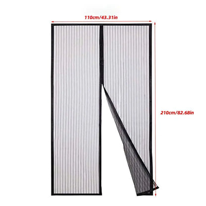 Mosquito Net Curtain Magnets Door Mesh Insect Sandfly Netting with Magnets on The Door Mesh Screen Automatic Closing Door Screen