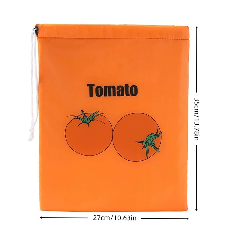 Fruit Vegetables Storage Bag Drawstring Bag for Refrigerator Freshness Travel Storage Insulated Aluminum Film Bags