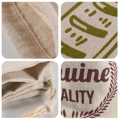 Linen Bread Bags Reusable Drawstring Bag For Loaf Homemade Artisan Bread Storage Bag Linen Bread Bags For Baguette
