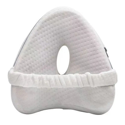 Orthopedic Sciatica Relief Memory Foam Leg Pillow - Hollow Heart Shape for Pregnancy Side Sleepers, Bed Sofa Comfort Support
