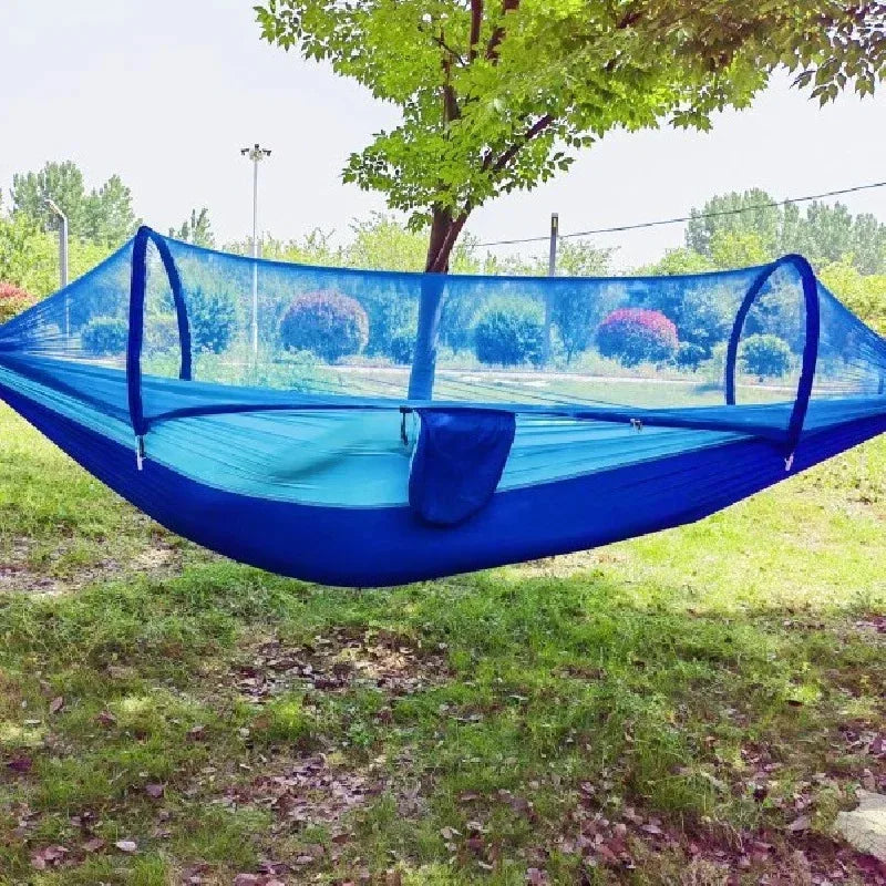 Portable Outdoor Parachute Hammock with Net for Camping