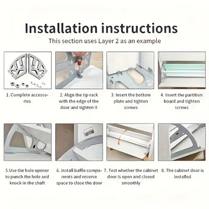 Flip shoe cabinet accessories,flip bucket shoe rack,stainless steel thickened shoe cabinet accessories,hardware hidden flip rack