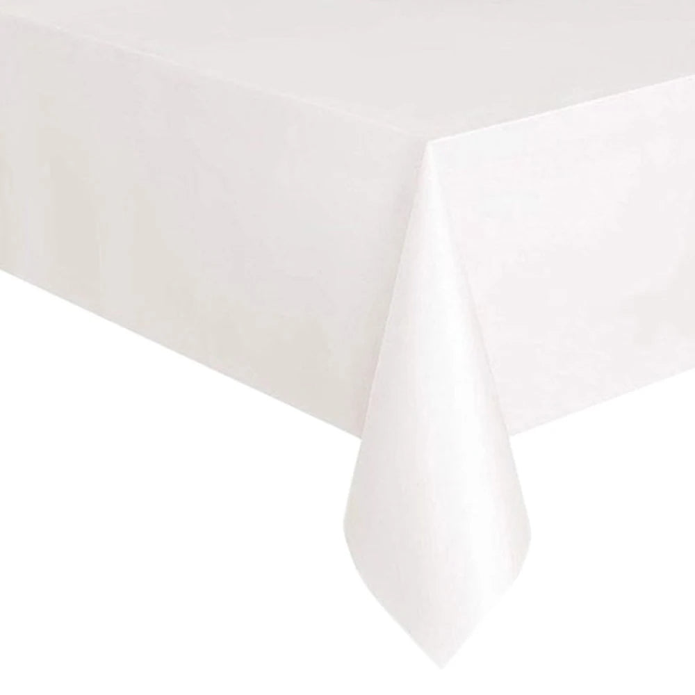 1pc 137*183cm Plastic Disposable Table Cover Rectangle Party Tablecloth Waterproof for Birthday wedding christmas New Year Event