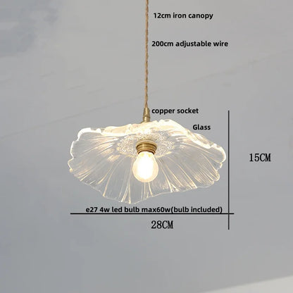 IWHD Clear Glass LED Pendant Lights Dining Living Room Cafe Brass Nordic Modern Simple Home Decor Hanging Lamp Lamparas Colgante