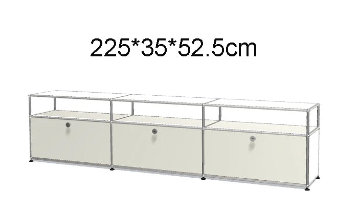 Module Furniture  Storage Modular DIY Shelf Sideboard Customized Size Night Stand Cabinet Stainless Steel Home Use