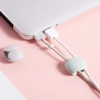 5/10/15/20PCS Cable Management Clips Adhesive Charging Wire Holders for Desk/Car/Travel (Anti-Tangle Design)